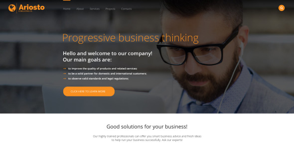 консалтинг адаптивный шаблон сайта