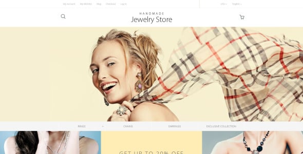 ювелирные изделия ручной работы magento тема