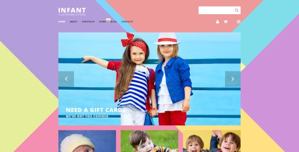 детская одежда магазин woocommerce тема