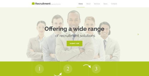 адаптивный шаблон сайта job portal