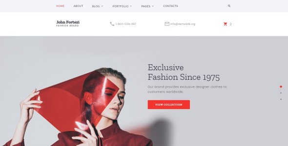 элегантная модная одежда многостраничный html шаблон сайта