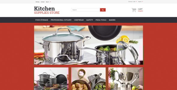 магазин кухонных принадлежностей prestashop theme