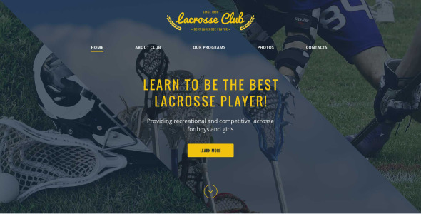 шаблон сайта клуба лакросса шаблон сайта клуба лакросса