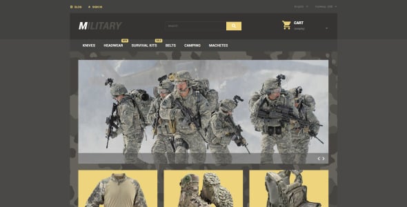 военная тема prestashop