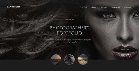 фотограф портфолио шаблон сайта