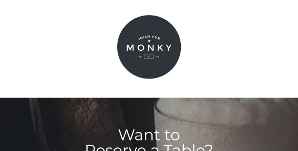 адаптивный шаблон целевой страницы паба