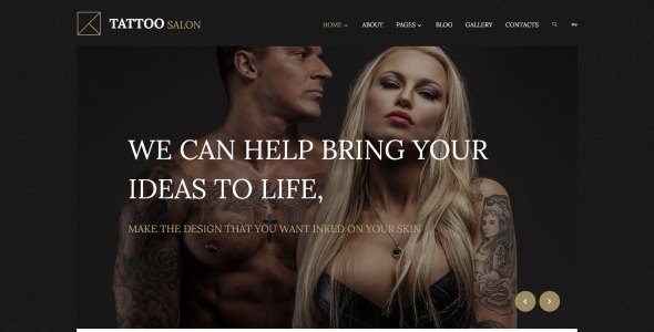 тату салон joomla шаблон