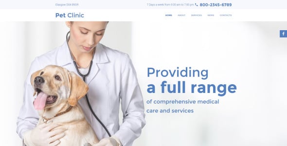 vet отзывчивый шаблон сайта