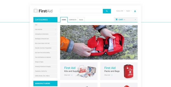 скорая помощь отзывчивый шаблон opencart