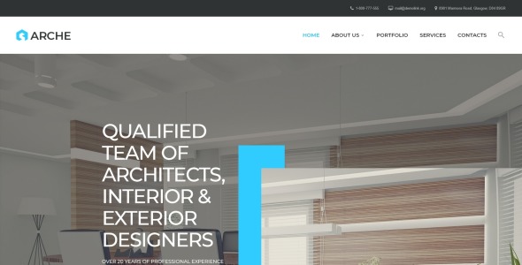 архитектура адаптивный креативный html шаблон сайта