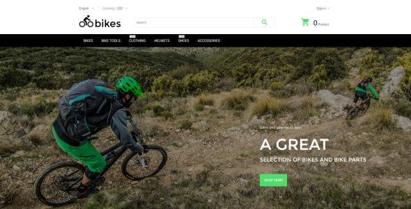 тема bikes prestashop