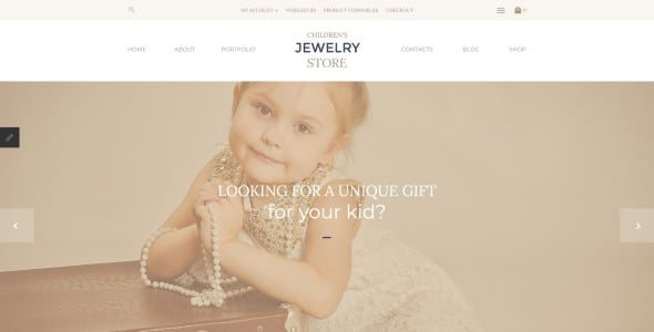 детский ювелирный магазин opencart шаблон