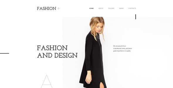 шаблон модного сайта