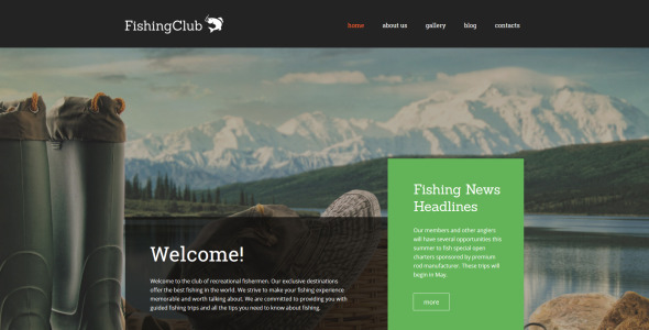 тема wordpress fishing club