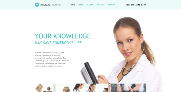 адаптивный шаблон сайта медицинской школы