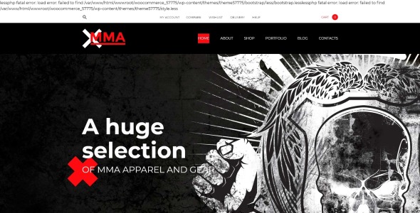тема mma woocommerce