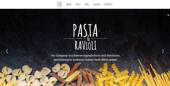 паста равиоли шаблон joomla