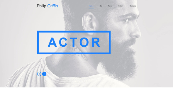 шаблон личной страницы muse