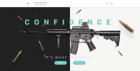 шаблон оружия opencart