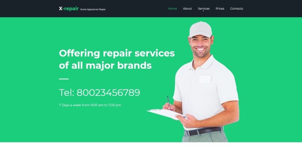 x ремонт шаблона сайта