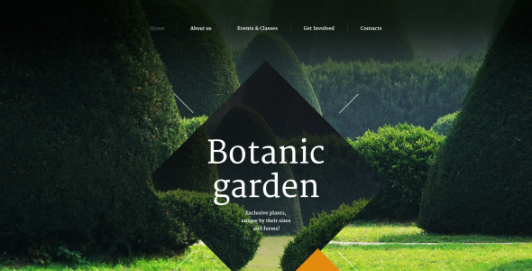шаблон сайта ботанического сада