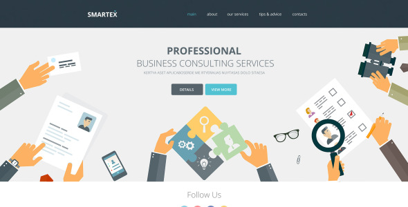 адаптивный шаблон сайта для бизнеса и услуг