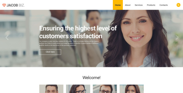 адаптивный шаблон сайта для бизнеса и услуг