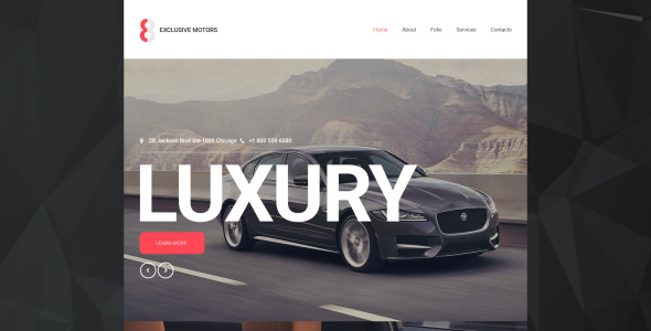 автомобильный адаптивный шаблон сайта