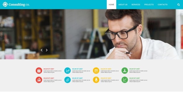 консультационный адаптивный шаблон сайта