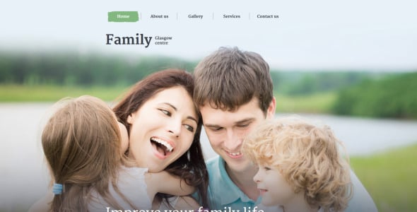 шаблон сайта семейного центра