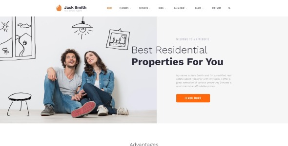недвижимость многостраничный чистый html шаблон сайта