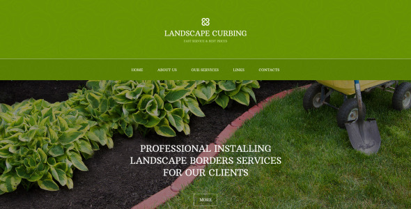 ландшафтный дизайн адаптивный шаблон сайта