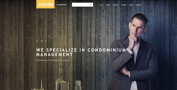 адаптивный шаблон сайта управляющей компании