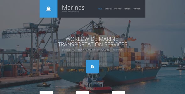 морской адаптивный шаблон сайта