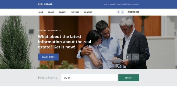 шаблон сайта агентства недвижимости