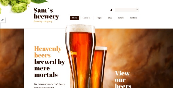 шаблон joomla пивоварни Сэма