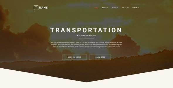 транспорт отзывчивый шаблон сайта