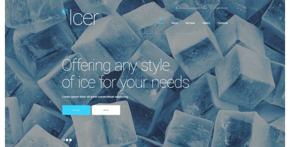 шаблон веб-сайта water responsive