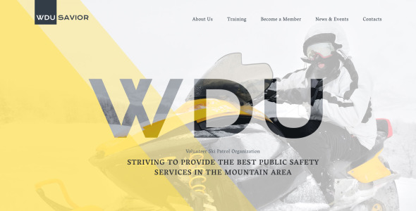 шаблон веб-сайта wdu savior