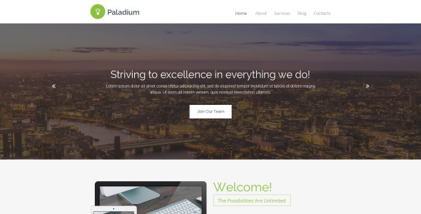 адаптивный шаблон веб-сайта для веб-разработки