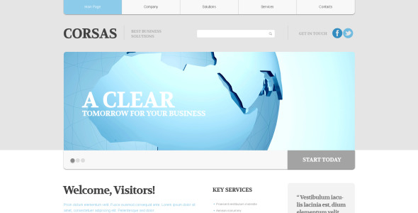 адаптивный шаблон сайта для бизнеса и услуг