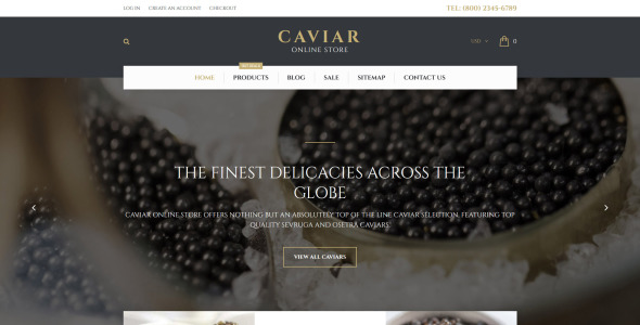 икра shopify тема