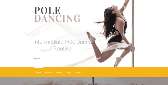 адаптивный шаблон сайта танцевальной студии