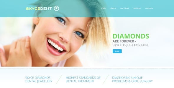 адаптивный шаблон сайта стоматологии