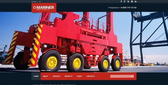 строительная компания Чистый отзывчивый html шаблон сайта