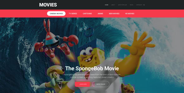 фильм отзывчивый шаблон сайта