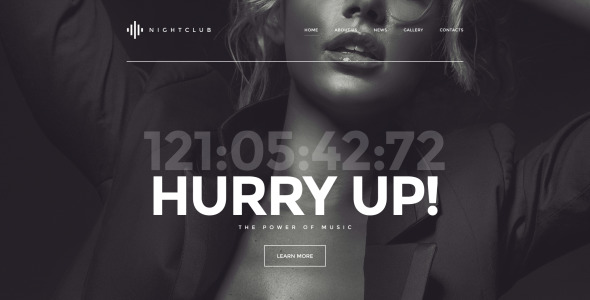 шаблон сайта ночного клуба