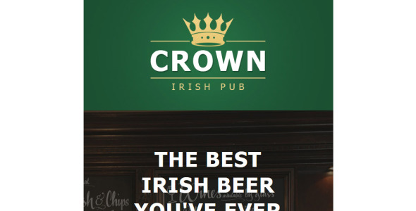 pub отзывчивый шаблон информационного бюллетеня