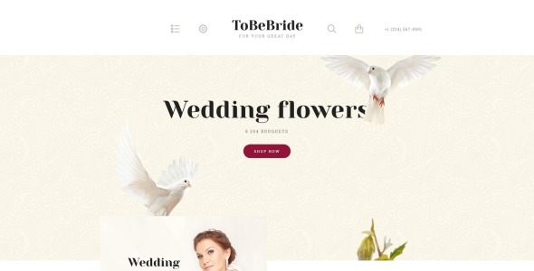 шаблон tobebride opencart