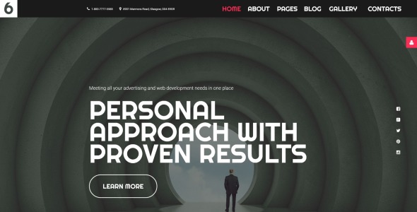 шаблон рекламного агентства joomla